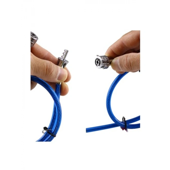 Şifreli Çelik Bisiklet Halat Zincir Kilidi 65 cm