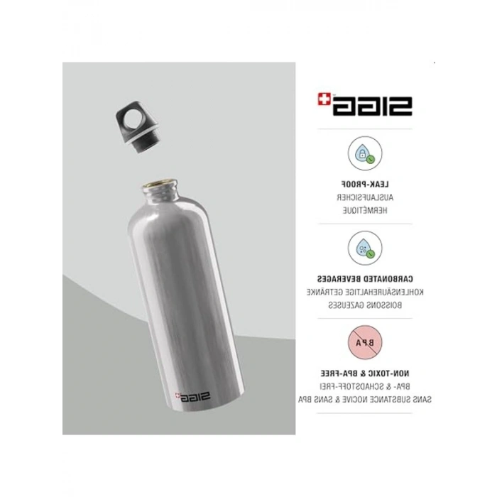 SIGG 1 L İçme Şişesi, Hafif ve Sızıntı Yapmayan Tasarım