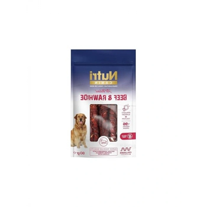 Sığır Eti ile Sarılı Lezzetli Köpek Ödül Kemiği