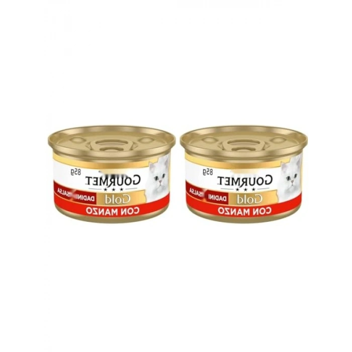 Sığır Etli Yaş Kedi Maması, 85 g (2 paket)