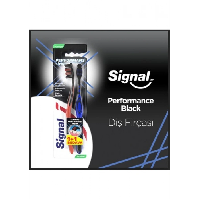 Signal Diş Fırçası Performance Black 2 Kat Yumuşak 31 GR 1+1