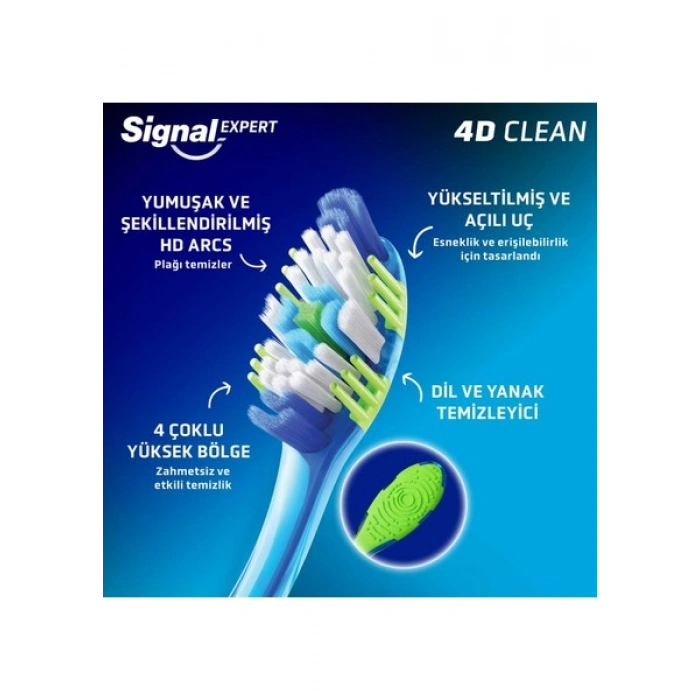 Signal Ultra Clean Expert 4d Clean Diş Fırçası Orta