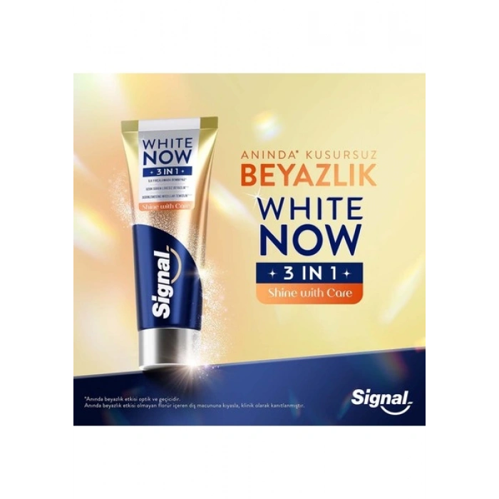 Signal White Now Diş Macunu 3 In 1 Shine With Care 75 ml