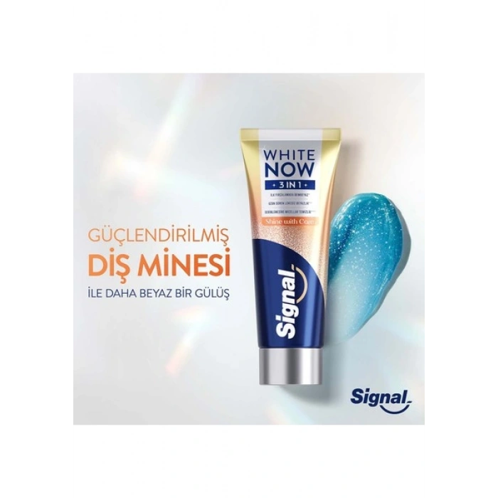 Signal White Now Diş Macunu 3 In 1 Shine With Care 75 ml