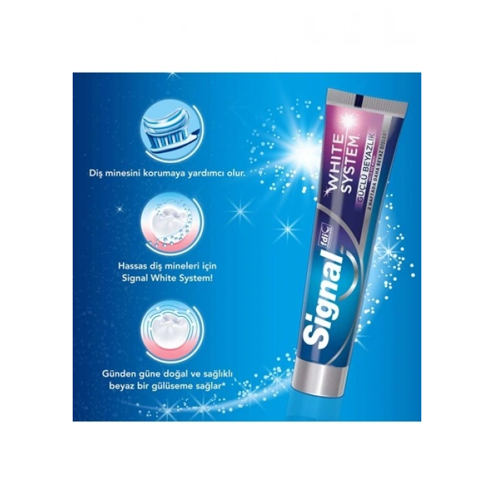 Signal White System Diş Macunu Güçlü Beyazlık Güçlü Diş Minesi 75 ml