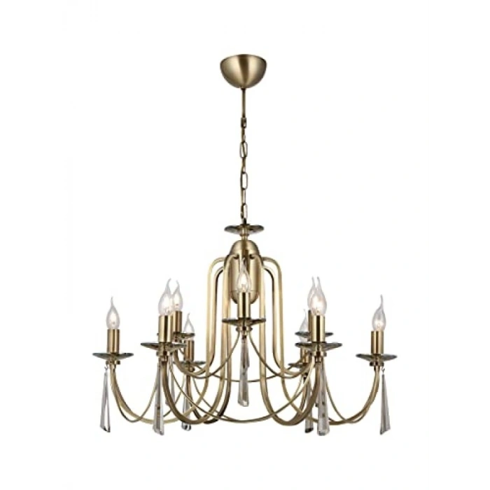 Şık Eskitme Tasarımlı 9 Lu Avize