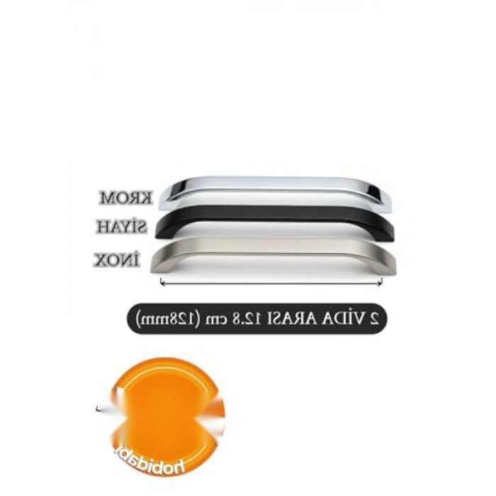 Şık Metal Mutfak Dolap Kulpları - 128 mm