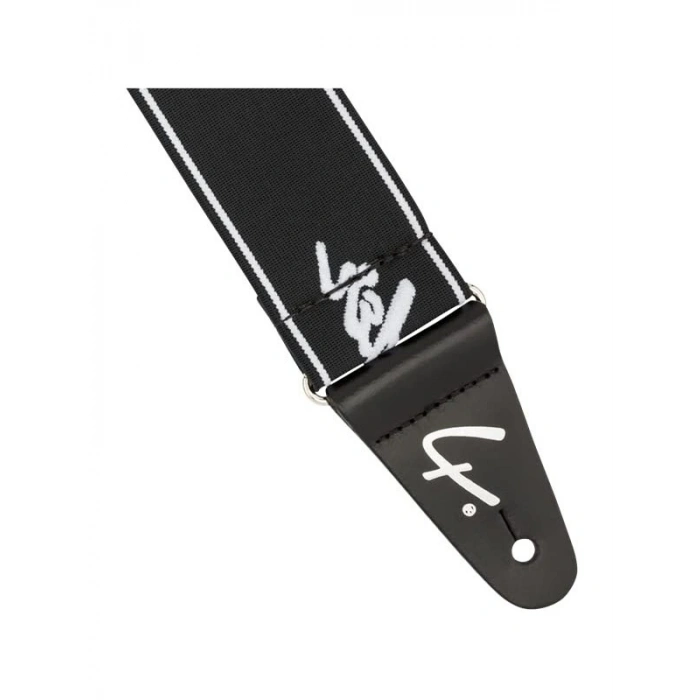 Şık Siyah/Beyaz Gitar Askısı, 5,1 cm