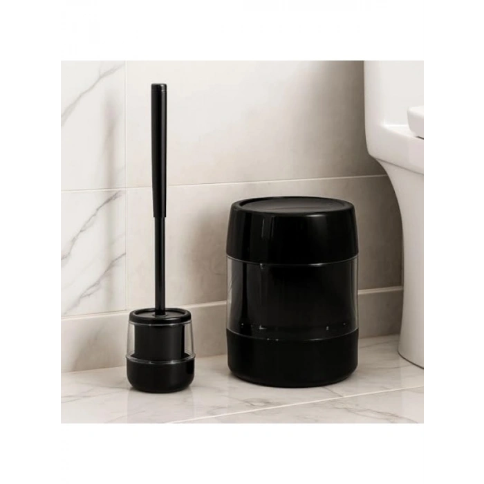Şık Siyah Çöp Kovası - 3 Litrelik Kapasite