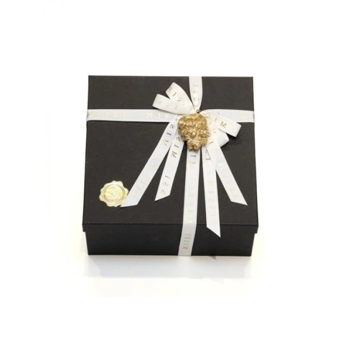 Şık Siyah Dekoratif Hediye Kutusu