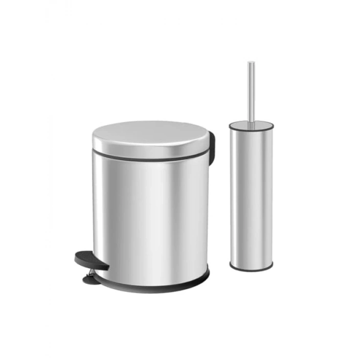 Şık Tasarım Paslanmaz Çelik Banyo Seti - 2li