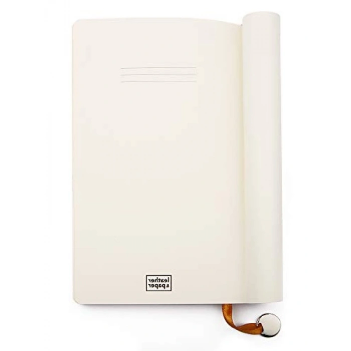 Şık Tasarımlı Taba Renk Defter - Çizgisiz