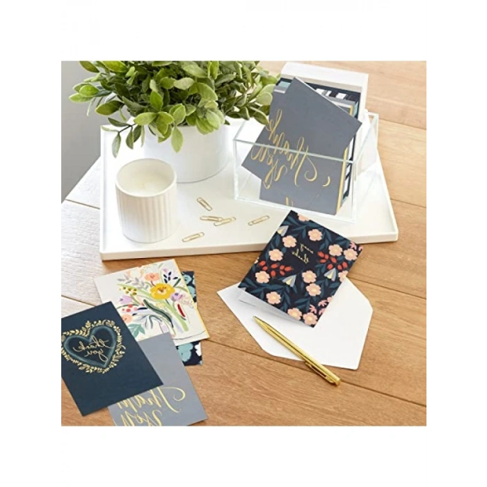 Şık Teşekkür Kartları Seti (48 Adet)