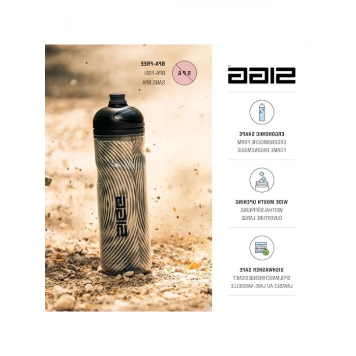 Sıkılabilir Termal İçecek Şişesi - BPA İçermez, 0.65 L Kapasite, Beyaz