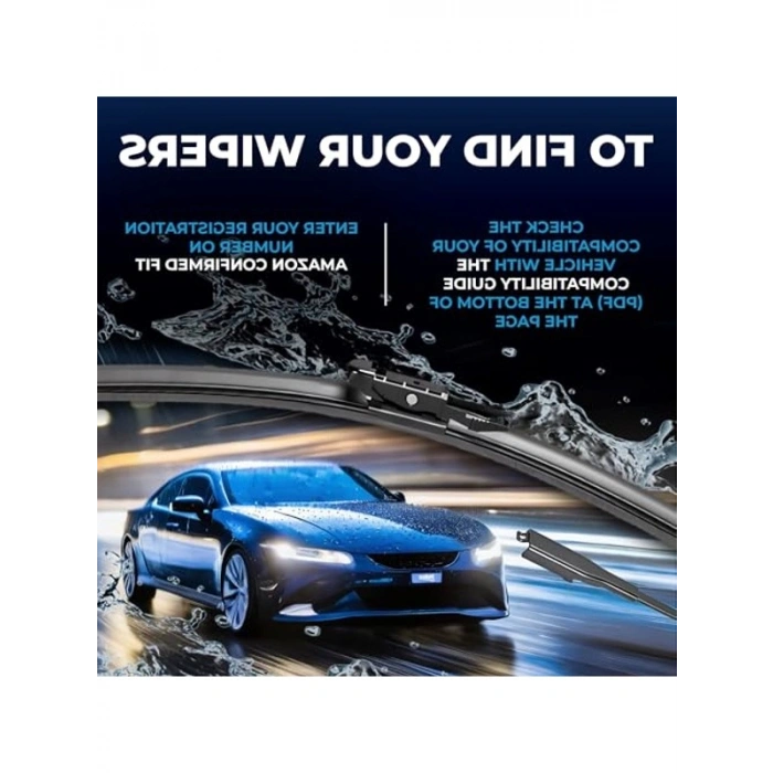 Silecek Seti, BMW 3 Serisi ve Mercedes GLA ile Uyumlu, 600+475 mm