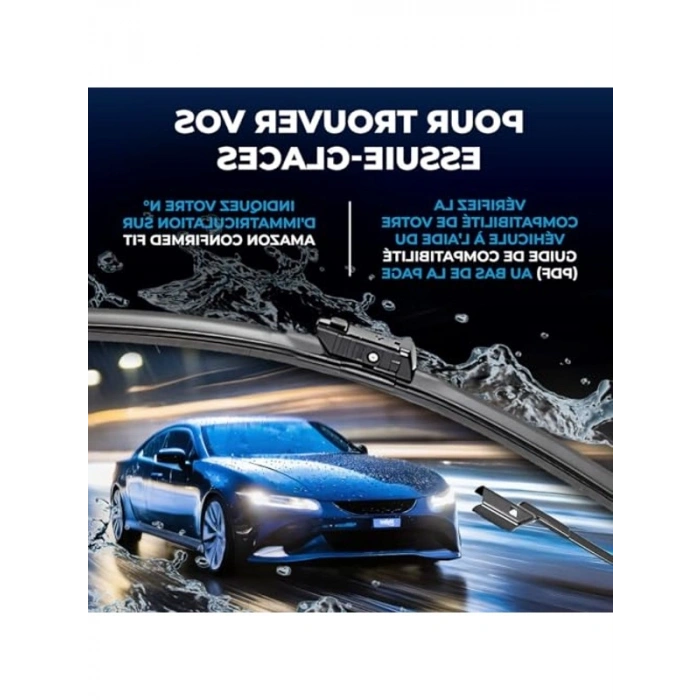 Silecek Seti - Silencio Flat Blade Set, Ford Ecosport Uyumlu