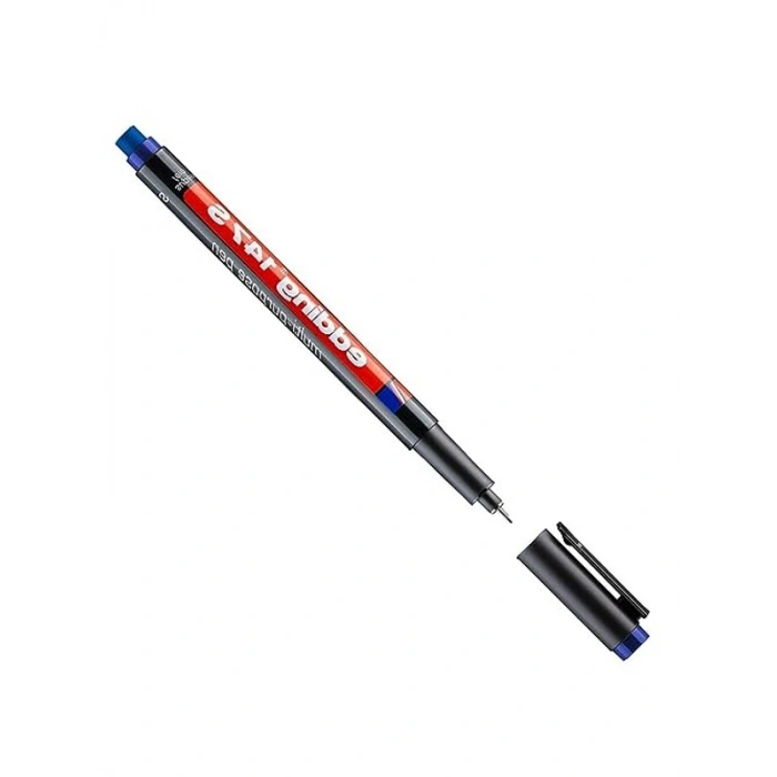 Silgili Asetat Kalemi, 0.3 mm Yuvarlak Uç, Mavi Renk