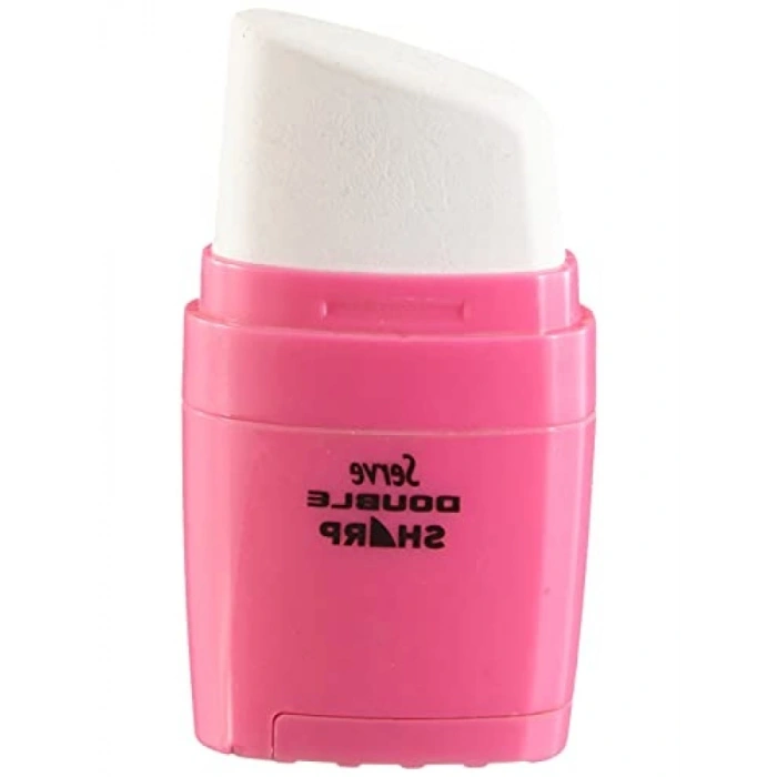 Silgili Kalemtıraş - Pratik ve Dayanıklı Pembe Renk