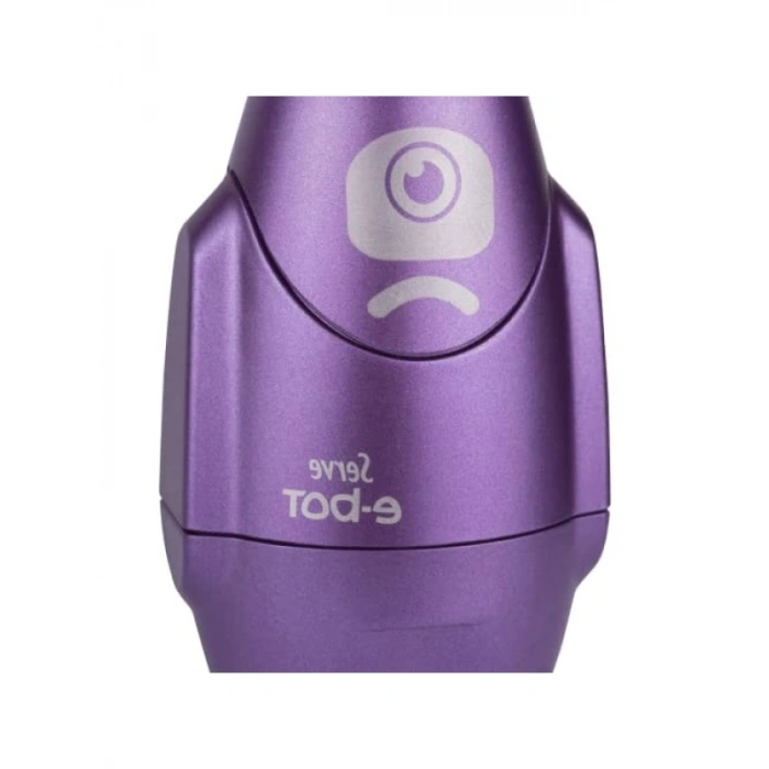 Silgili Kalemtraş Seti - Metalik Mor Renk, 4lü