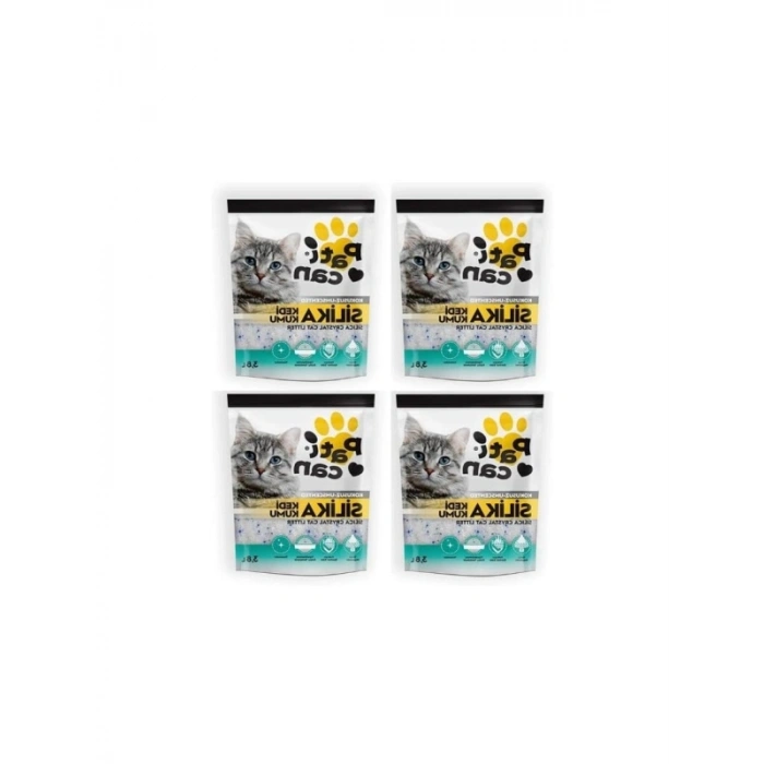 Silika Kedi Kum Seti 4 Adet - 3.8 Lt