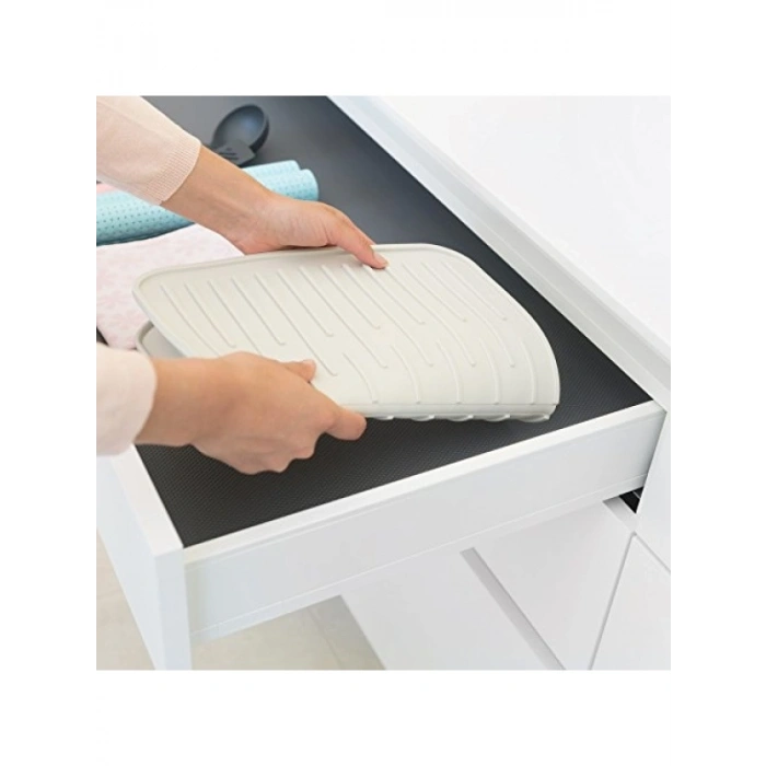 Silikon Damlama Matı, Açık Gri, 32,5 x 44 cm