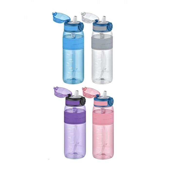Silikon Gövde ile Tritan Su Matarası, 600 ml Kapasite