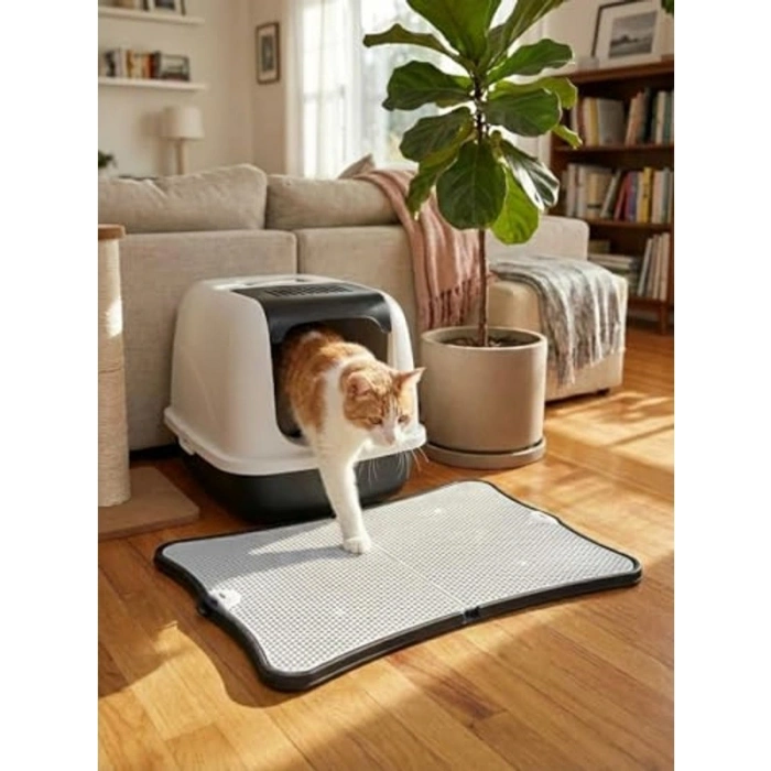 Silikon Katlanabilir Kedi Kumu Paspası, 45x53 cm