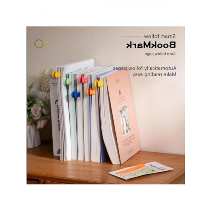 Silikon Kitap Okuma Ayracı - Mavi Renk, Pratik Kullanım