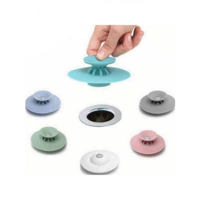 Silikon Lavabo ve Küvet Tıkacı | Süzgeçli Tasarım