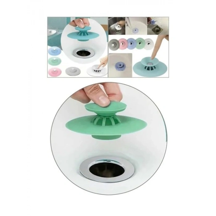 Silikon Lavabo ve Küvet Tıkacı | Süzgeçli Tasarım