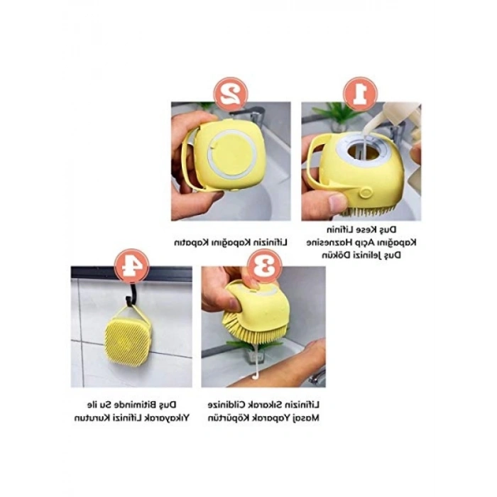 Silikon Masaj Fonksiyonlu Doğal Duş Kese Lifi