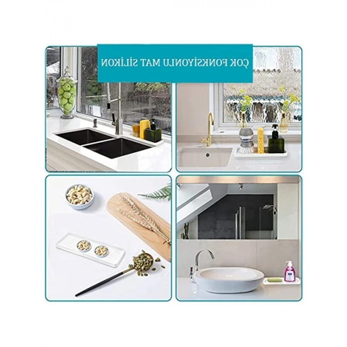 Silikon Sabunluk ve Yağdanlık Altlığı - Çok Amaçlı Organizer