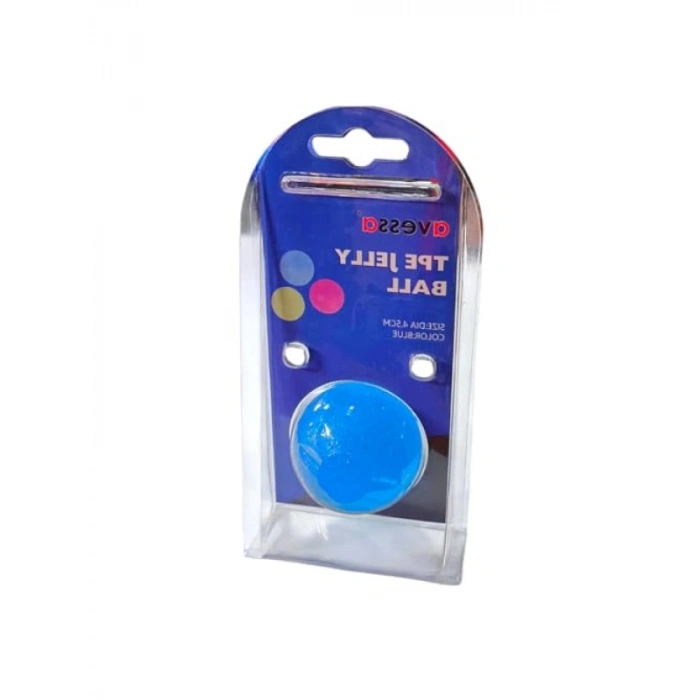 Silikon Stres Topu - 4.5 cm Mavi