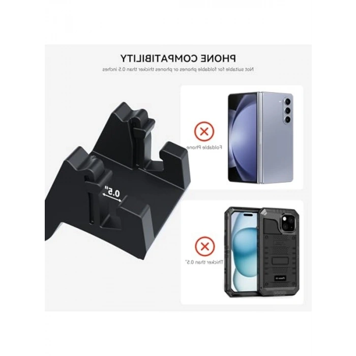 Silikon Telefon Montaj Tutucu, Tesla Model 3 İçin Tasarlanmış