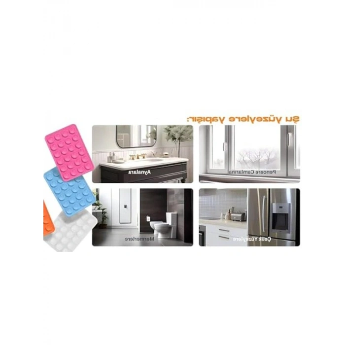 Silikon Vakumlu Pratik Telefon Tutucu - Araç ve Ev İçin