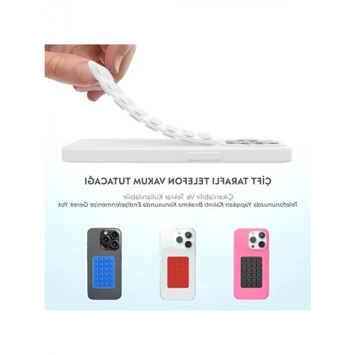 Silikon Vantuzlu Telefon Kılıfı Tutucu