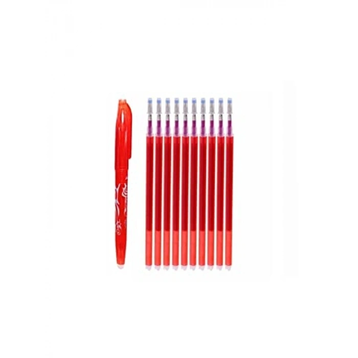 Silinebilen Refill Kalem İçi - Kırmızı, 11 Adet Set