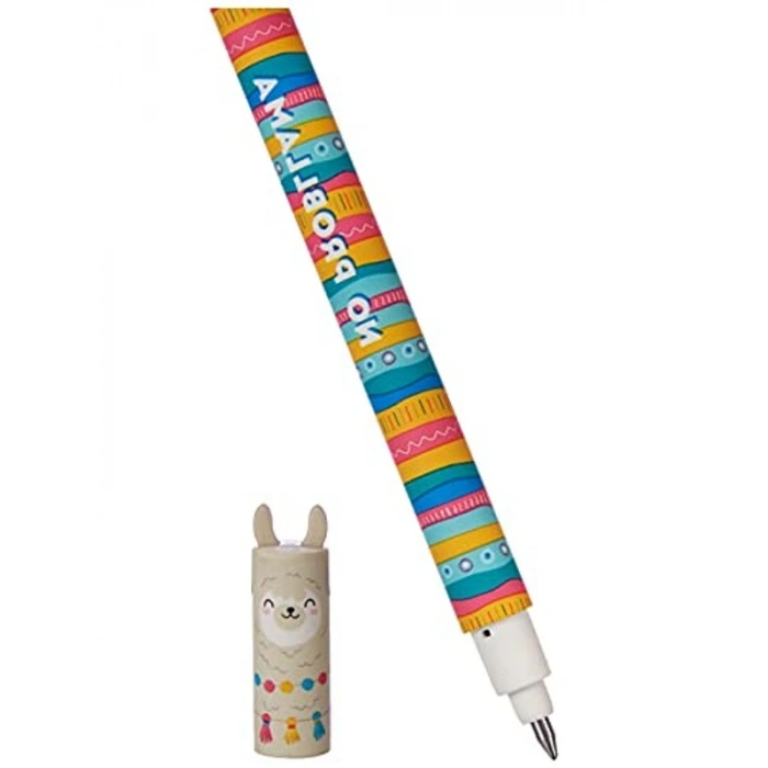 Silinebilir Jel Kalem, Mavi Renk, Lama Figürlü