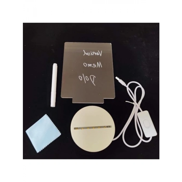 Silinen Led Işıklı Mesaj Not Panosu