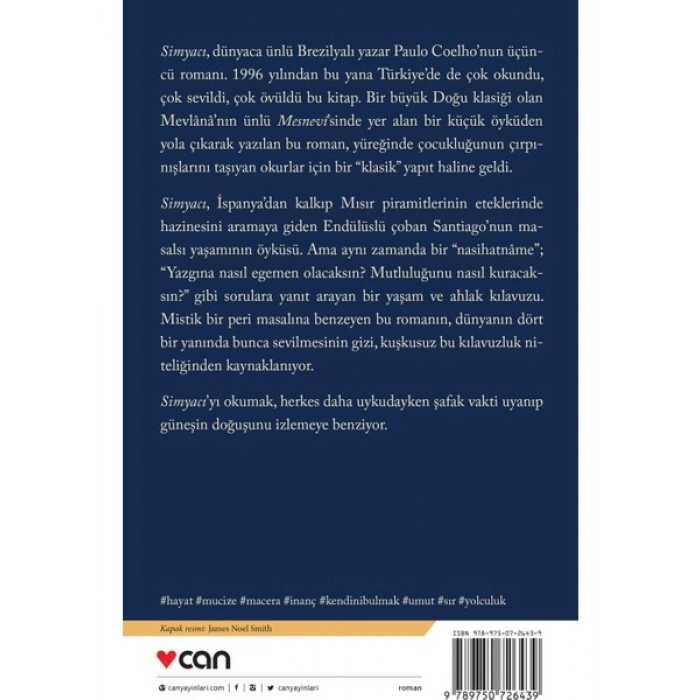 Simyacı - Paulo Coelho Romanı Türkçe 192 Sayfa Ciltsiz 2023 Yılı Baskısı