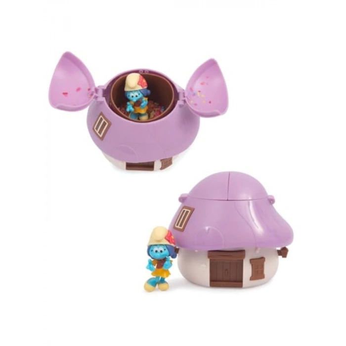 Şirinler sürpriz mantar evi oyun seti, eğlenceli tasarım