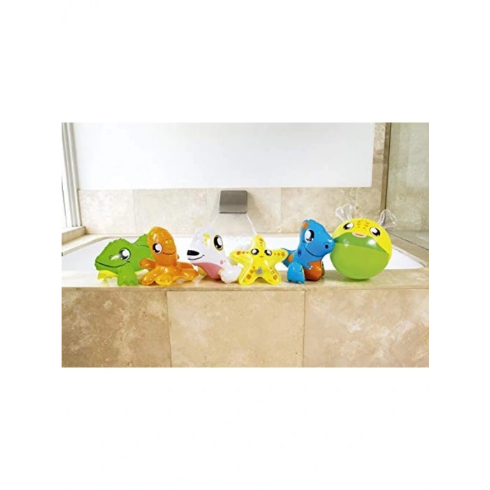 Şişirilebilir Çok Renkli Banyo Oyuncakları Seti