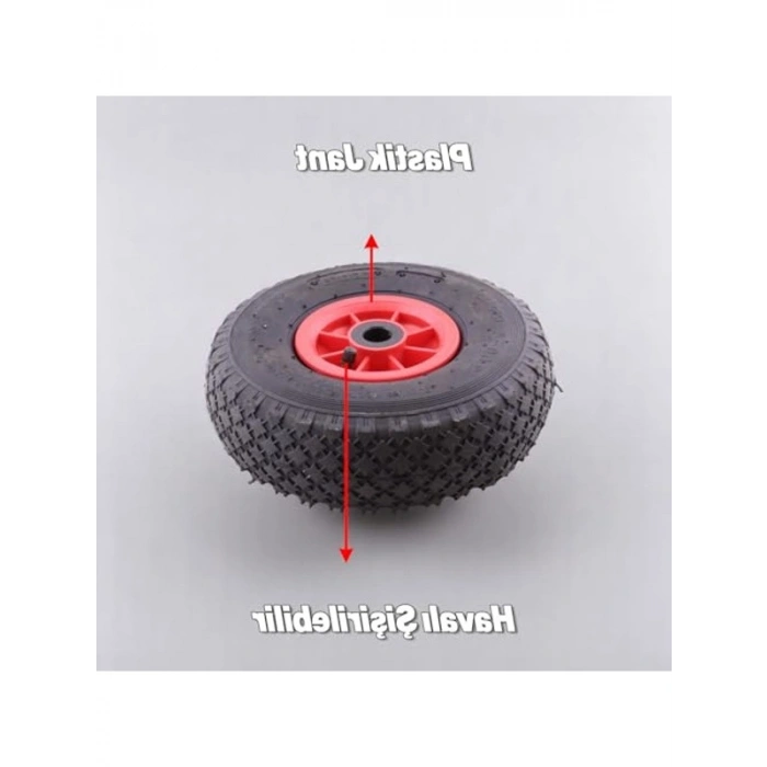 Şişme Havalı Taşıma Arabası, Plastik Jantlı Siboplu, 260x85 mm