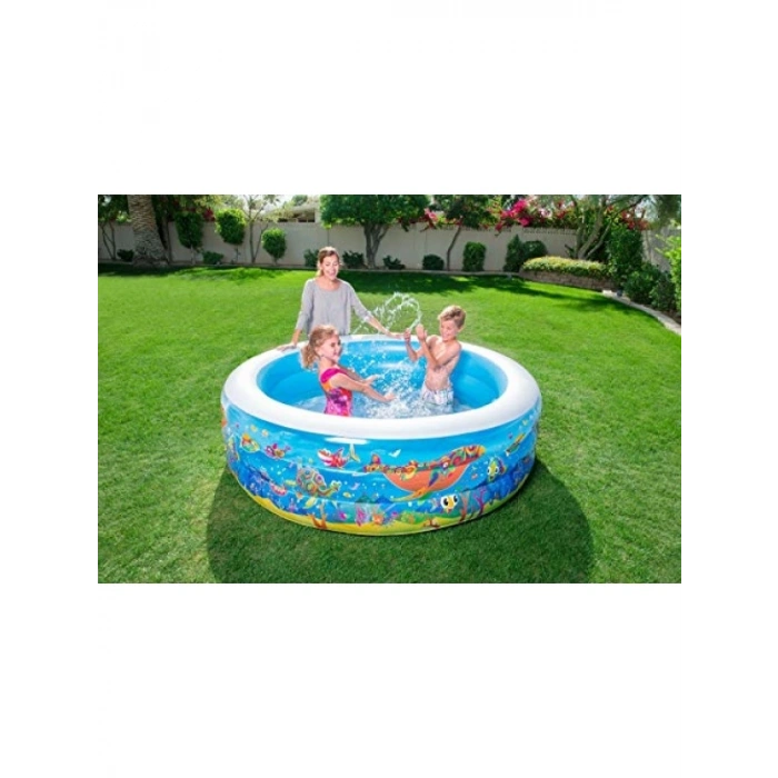 Şişme Jumbo Desenli Havuz, 196 cm x 53 cm