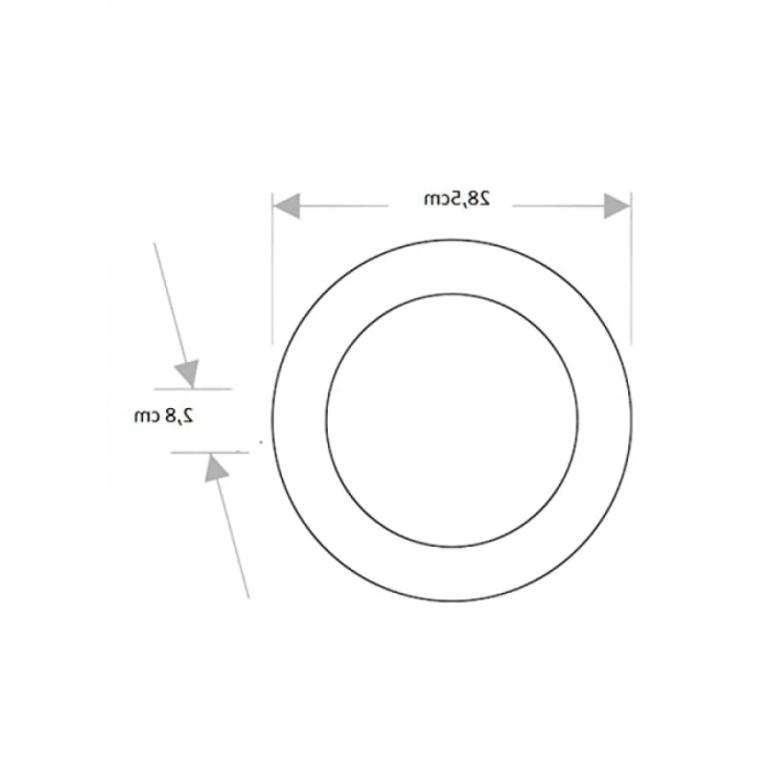 Sıva Üstü LED Panel Işık, 30 Watt, Gün Işığı