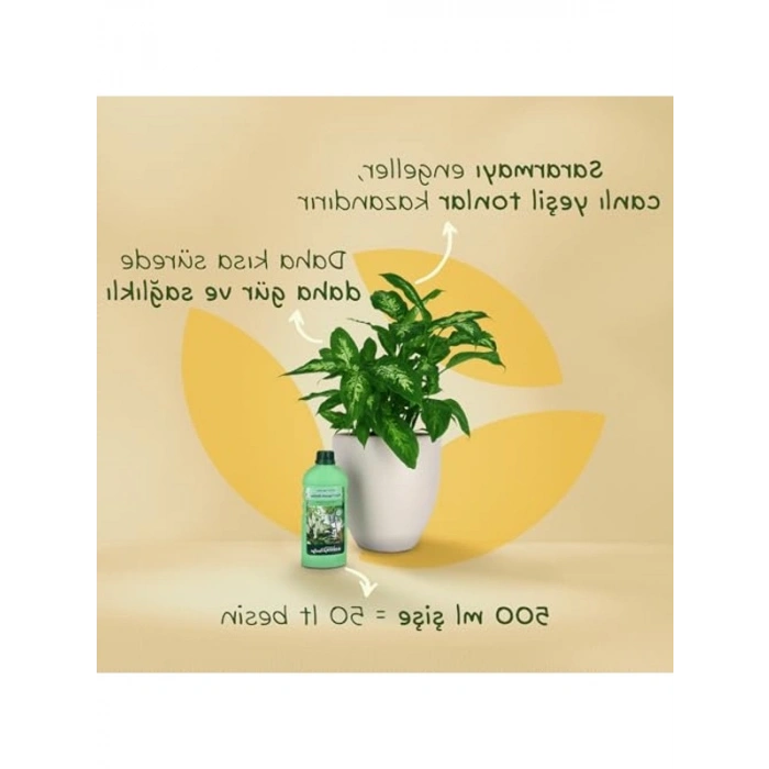 Sıvı Bitki Besini, 500 ml, yeşil yapraklı bitkiler için özel formül