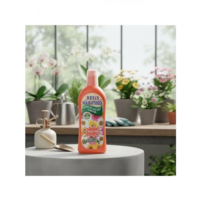 Sıvı Bitki Besini, Çiçek Açan Bitkiler için 600 ml  Hediye ile