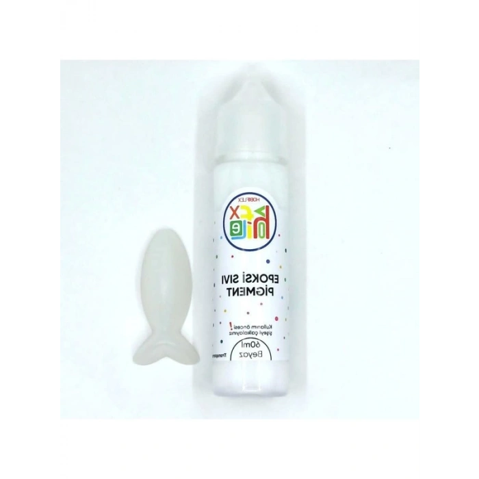 Sıvı Epoksi Reçine Pigment Boya, 60ml Beyaz Renk