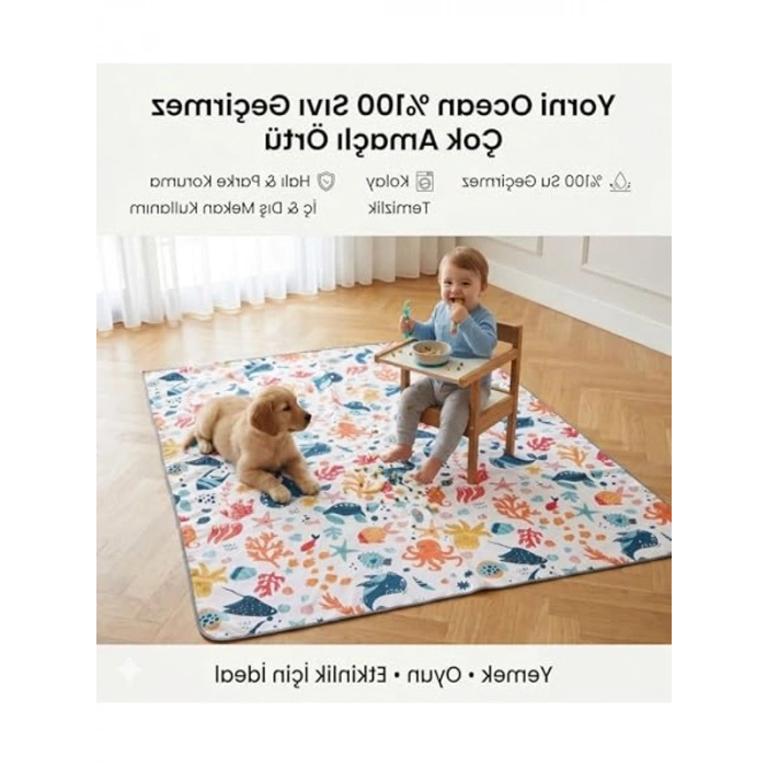 Sıvı Geçirmeyen Çok Amaçlı Aktivite Örtüsü - 145x250 cm