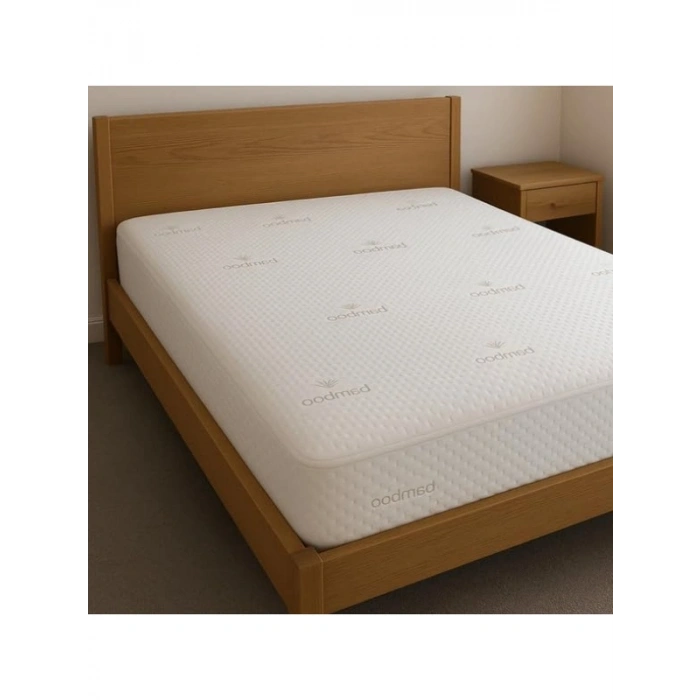 Sıvı Geçirmez Bambu Yatak Alezi (Çift Kişilik, 160x200 cm)